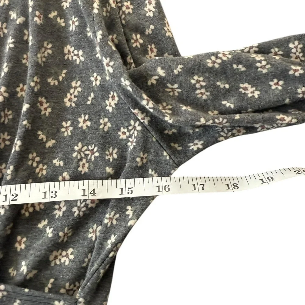 Bohme Gray Floral Blouse - Picture 4 of 5